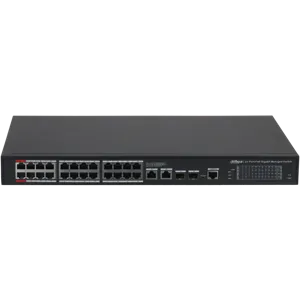 Switch Dahua Administrable 24 Puertos GE Poe, 2 Puertos GE 2 Puertos GE SFP - DH-S4228-24GT-240