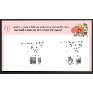 Pizarra Interactiva LG 65TR3DJ - 65" 4K Ultra HD, Pantalla Táctil, Negro - 65TR3D