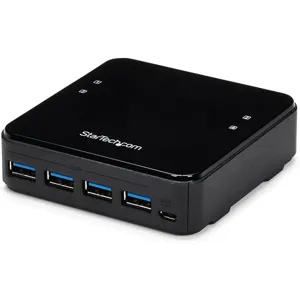 Switch Hub Conmutador  USB 3.0 4x4 para Compartir Dispositivos Periféricos - HBS304A24A