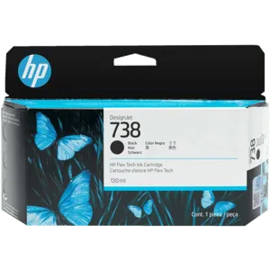 Cartucho de Tinta HP 738 DesignJet de 130 ml Negro - 498N4A