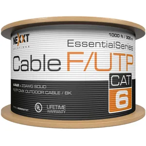 Caja Rollo Cable Nexxt AB356NXT37 Cat6 F/UTP Exterior - 305m, 23AWG, CMX - AB356NXT37