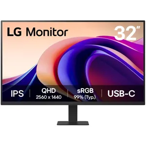 Monitor Plano LG 32U631A-B 31.5" QHD IPS, 100Hz, 5ms, HDMI, USB-C HDR10 Flicker Safe, sRGB 99% - 32U631A-B.AWHQ