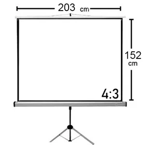 Telon con Tripode 244x183 con mecanismo Retractil  - 7810000002396