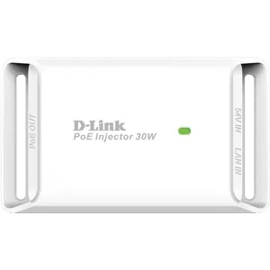 Adaptador D-Link Gigabit PoE+ Injector 30W IEEE 802.3at/802.3af, Blanco - DPE-301GI