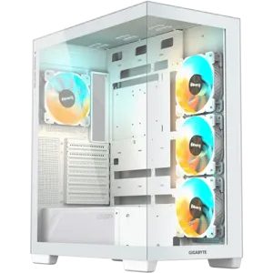 Gabinete Gamer Gigabyte C500 Panoramic Stealth Ice, ATX, Mid Tower, Color Blanco - C500PI