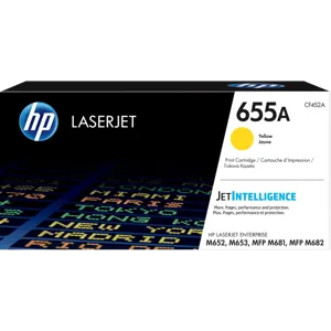 Cartucho de Tóner HP 655A Amarillo Alto Rendimiento LaserJet Original - CF452A