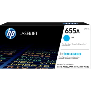 Cartucho de Tóner HP 655A CIAN Alto Rendimiento LaserJet Original - CF451A