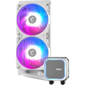 Refrigeración Líquida MSI MAG CORELIQUID A13 240 WHITE - 240mm, ARGB, Compatible con Intel y AMD - 306-7ZWCA21-L80