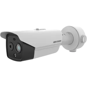 Camara de Seguridad Termica - Optica IP Bullet 4MP IR30 Dual IK10 Color IA Alarm - DS-2TD2628T-3/QA