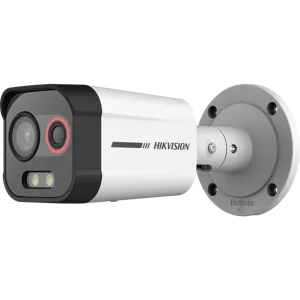 Camara de Seguridad Termica - Optica IP Bullet 4MP IR30 Dual IK10 Color  Alarm - DS-2TD2608-2/QA