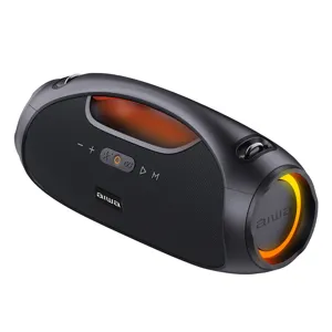 Parlante portátil AIWA AWS244BT, 60W, BT 5.3, TWS, IPX6, USB-C, RGB, Color Negro - AWS244BT-024444
