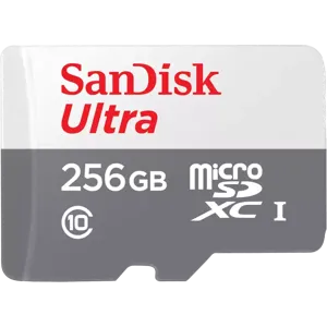 Memoria MicroSD 256GB ULTRA con Adaptador USH-1 C10 Android 10 - Class 10 MicroSDXC - SDSQUNR-256G-GN6TA