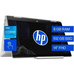 Notebook Pavilion x360 14-ek0003la I5-1235U RAM 8GB SSD 512GB 14" W11H - 8D0D8LA