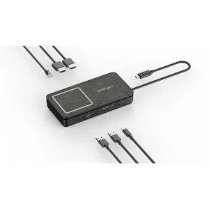 Docking Station SD1700P portátil con salida doble de video de 4K, USB-C y carga inalámbrica Qi - K32800WW