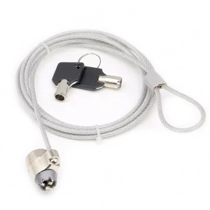 Candado para notebook slot universal con llave,  1,8mts de largo y 4mm espesor / UT-LK020K - 0040071