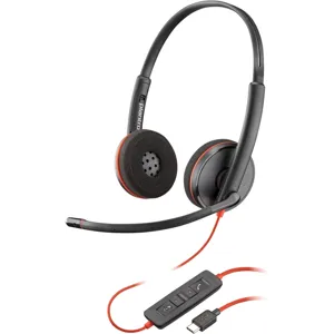 AUDIFONO POLY BLACKWIRE 3220 STEREO USB-C HEADSET