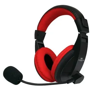 Audifono Headset, 3.5mm Omnidireccional cable 1.8mts Rojo - Negro - 29MTG550RD