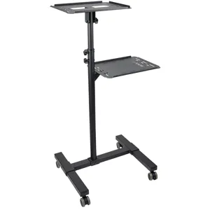Soporte Móvil para Proyector y Notebooks, Carrito de Servicio Pesado para Proyector (2 Estantes) - ADJPROJCART