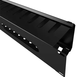 Organizador de Cables Nexxt Solutions NPM-DH2UB, Horizontal 2U, 19", Negro - NPM-DH2UB