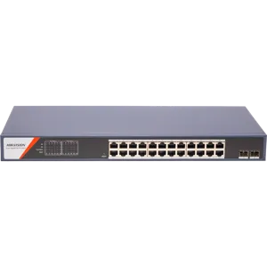 Switch Hikvision DS-3E1526P-SI 24 Puertos PoE Gigabit 370W con 2 SFP Smart - DS-3E1526P-SI-24P2F