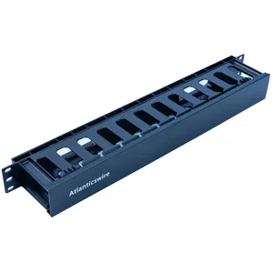 Ordenador de Cables Para Rack 19" 1U Negro - AW-ORACK-1U