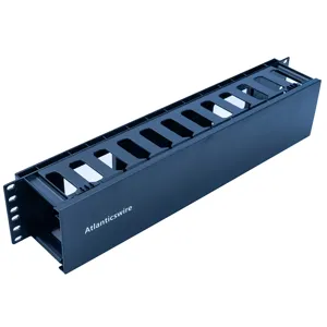 Ordenador de Cables Para Rack 19" 2U Negro - AW-ORACK-2U