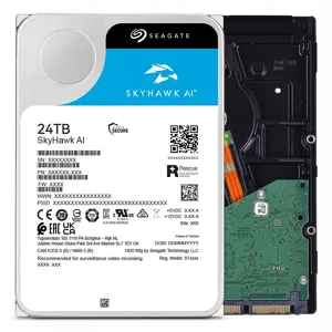 Disco Duro Interno Seagate SkyHawk AI ST24000VE002 24TB SATA 7200RPM 3.5" Videovigilancia e IA - ST24000VE002