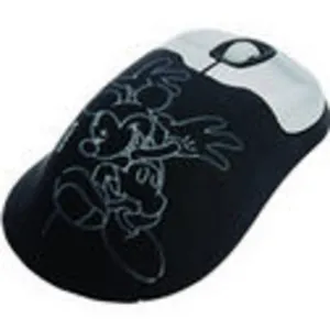 MOUSE MICKEY RETRO BLANCO-NEGRO OPTICO  USB 800DPI  D9003-1