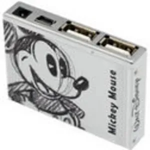 MINI HUB 4PTOS MICKEY ALUMINIO USB2.0
