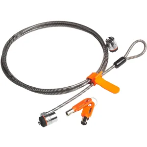 Seguro para Notebook asegura 2 productos CON LLAVE Solución para Notebooks y Proyectores  PN K64025F