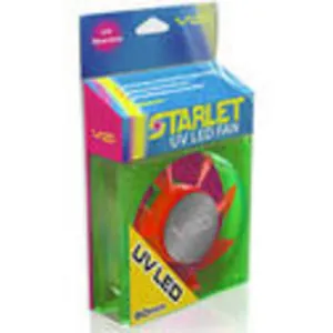 Ventilador UV c/ LED NARANJO-VERDE STARLET 120MM