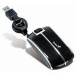 MOUSE OPTICO Traveler P330 USB, 1200dpi, negro, Retracktable