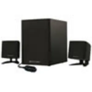 Parlantes 2.1 mod Spiel.16W RMS (8W+4w x2), Woofer de madera, control remoto multifuncion