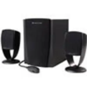 Parlantes 2.1 mod Mood.16W RMS (8W+4w x2), Woofer de madera, control remoto multifuncion
