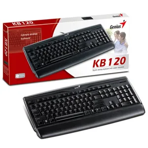Teclado KB-120 USB Anti Derrame Liquidos Negro pn 31300673102