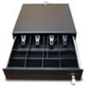 CAJON DE DINERO CD-800. RJ11. BLACK NEGRO 4 COMP BILL Y 8  MON (AJUST) ACC X IMP. (P/N CD-800G).