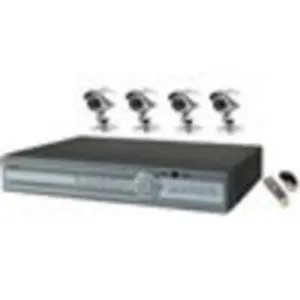 8CH H264 Net DVR w/VGA 4 CCD NV Cam. 320GB