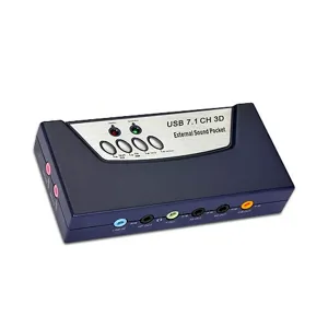 T sonido USB ext 8Chl 3D Surround Sound Box  USB-SND8