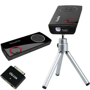 Proyector mini  RPJ-2000 con adaptador Audio/Video para iPhone/iPod