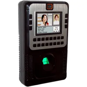 Sistema de reloj de tiempo y control de acceso c lector de Huella 60MB memory, 3.5-inch TFT LCD; Linux system TCP/IP; RS232;USB;Camera; SD card; Battery; external  carder reader; GPRS fingerprint
