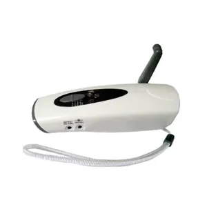 Linterna Recargable con Dynamo System c/ Alarma, cargador de celular.