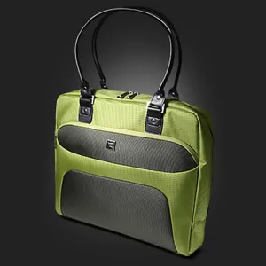 BOLSO 15,4" Mujer Notebook Chloe Verde/Negro p/n KNB-440G