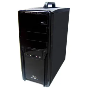 GAB MIDI CR08A-BK/BK c/ Manilla FP 450W c/ 20+4pins  USB+AV frontal