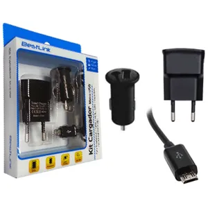 Kit cargador 3 en 1 microUSB para smartphones  PN:BL-CHK400