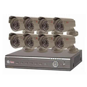 8CH H264 Net DVR w/VGA 8 CCD NV Cam. 500GB QT428-803-5
