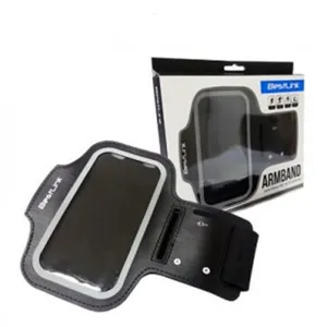 Brazalete deportivo (Armband) para Samsung S5 / S4 / S3 y smartphones hasta 5,1" negro / PN:BL-SP200