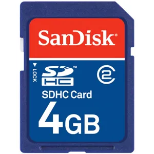 4GB Class2 SDHC Flash Memory Card  bulk SDSDB-4096
