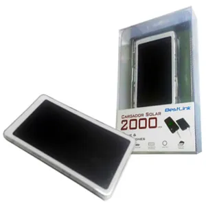 Bateria solar de respaldo 2000 mAh, panel alta eficiencia, carga solar y USB  / PN:BL-CH2000
