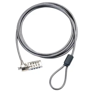 Candado de Seguridad clave numerica de 4 dígitos para Notebook y Monitor PN:1593