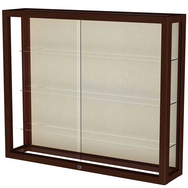 Wood Heirloom Display Case WallMounted Case Waddell